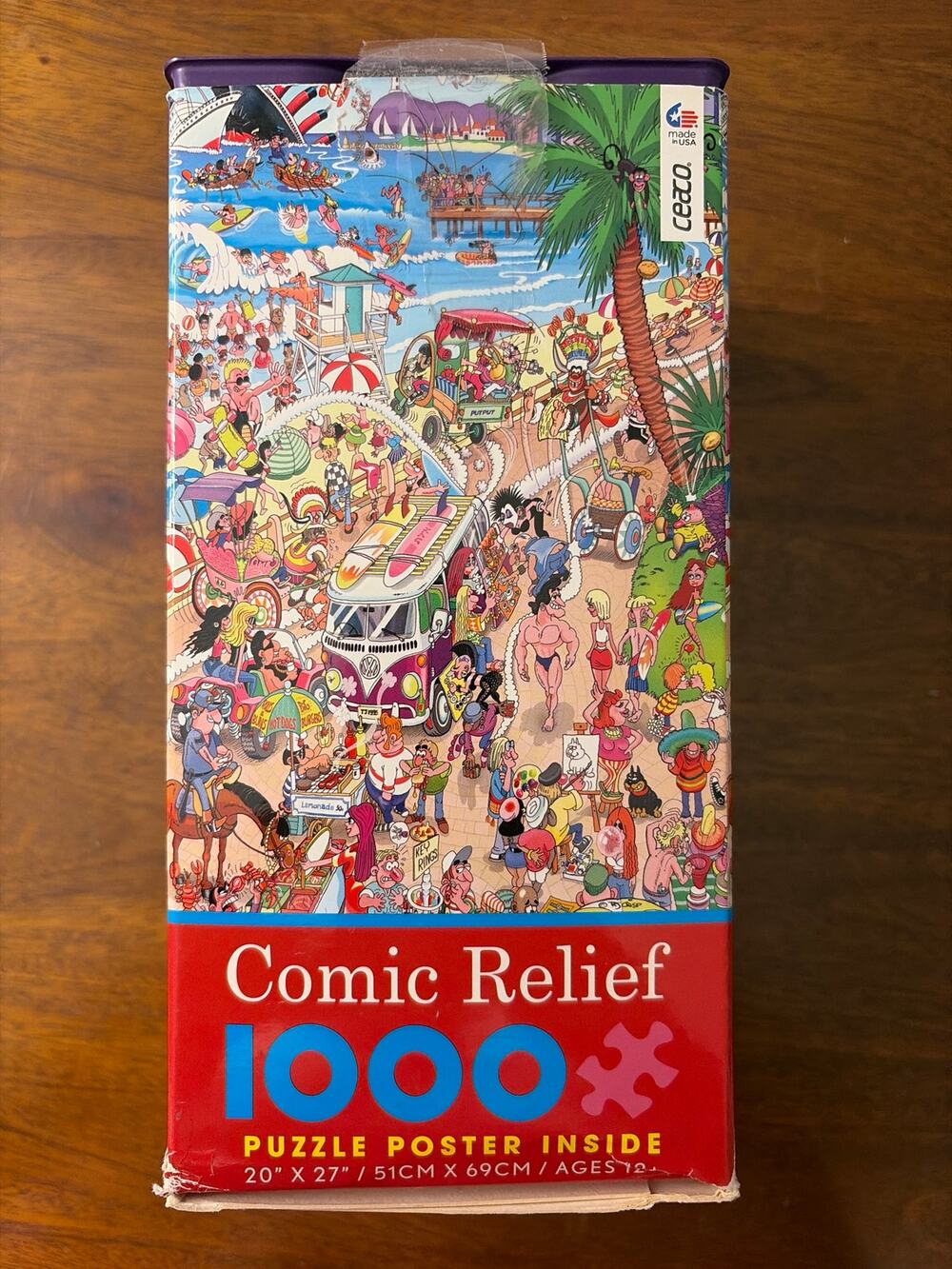 1000 piece jigsaw puzzle crazy day at the beach Comic Relief